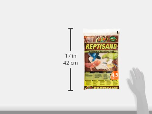 Zoo Med ReptiSand gros plan sur granules, texture fine favorisant fouille contrôlée