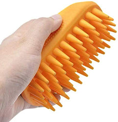ZOOPOLR brosse face avant orange montrant forme ergonomique et prise sûre