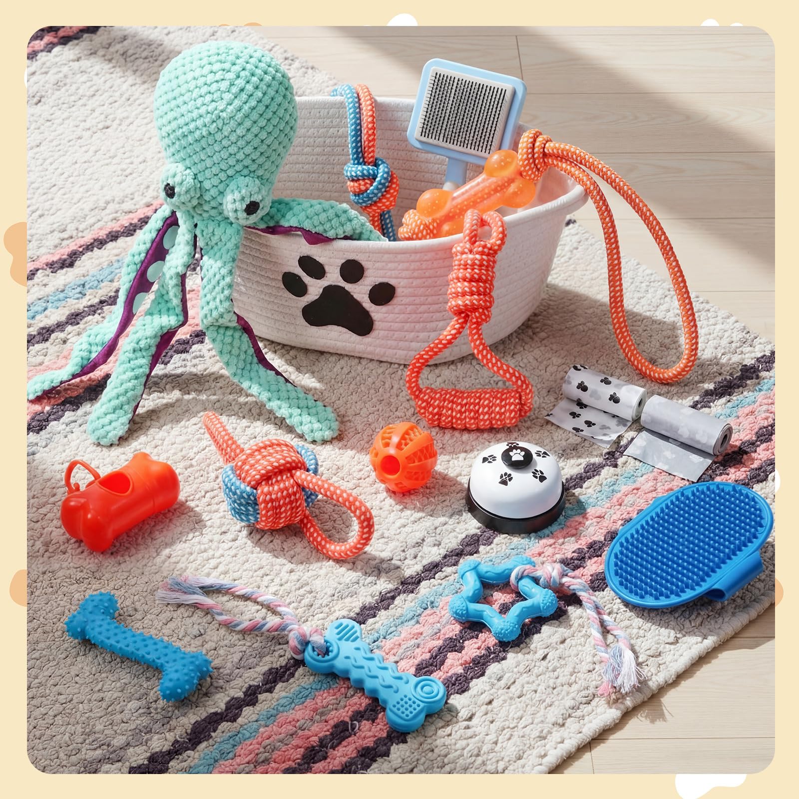 Zopeal couverture polaire motif pattes apportant chaleur apaisante