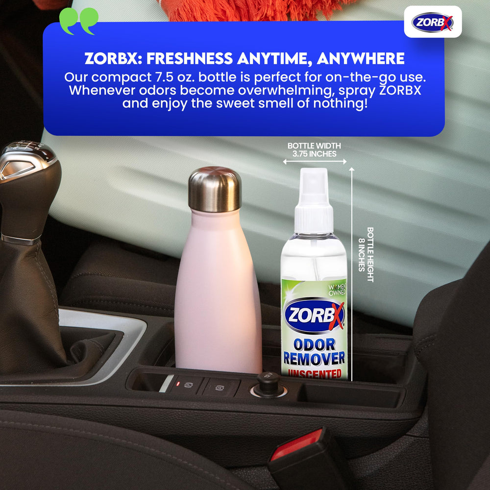 ZORBX application sur canapé neutralisant odeurs d'animaux