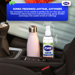 ZORBX application sur canapé neutralisant odeurs d'animaux