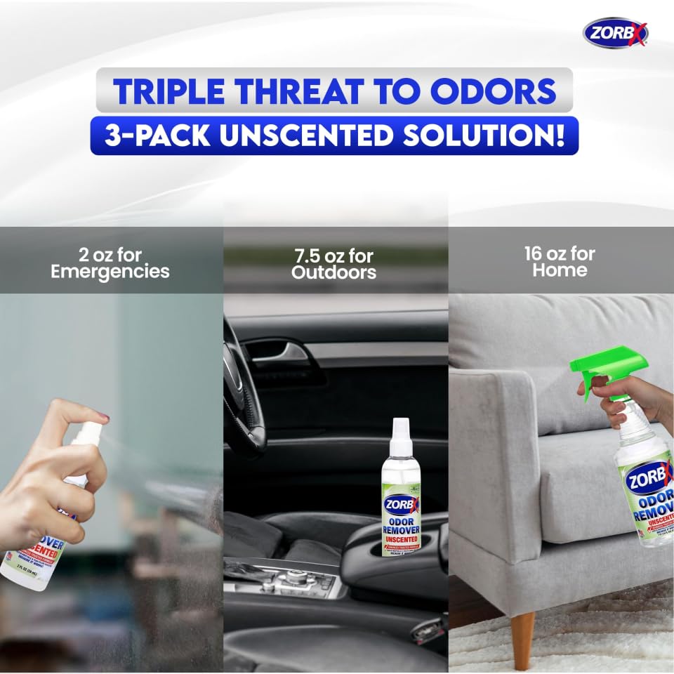 ZORBX vaporisé sur tapis pour neutraliser odeurs d'animaux et taches tenaces
