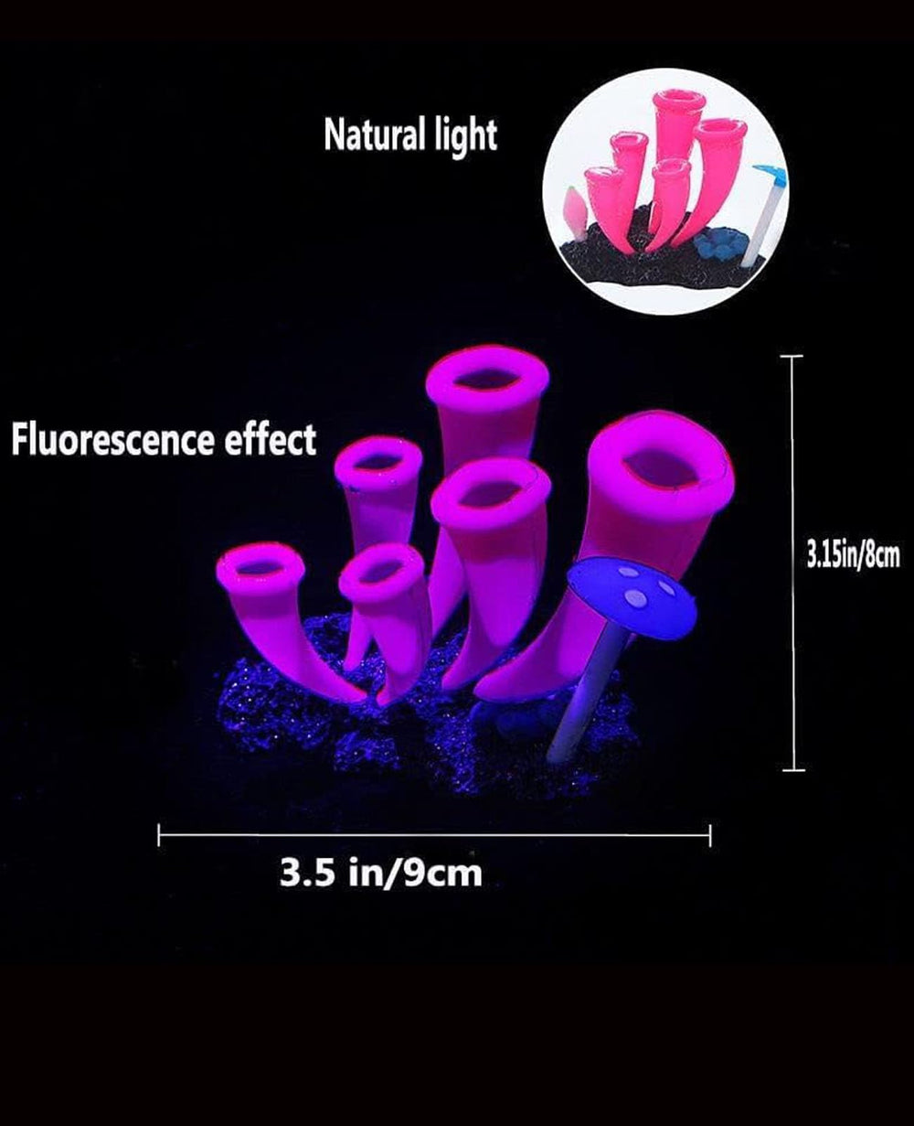 ZtohPyo ensemble 4 pièces dans aquarium, composition décorative complète