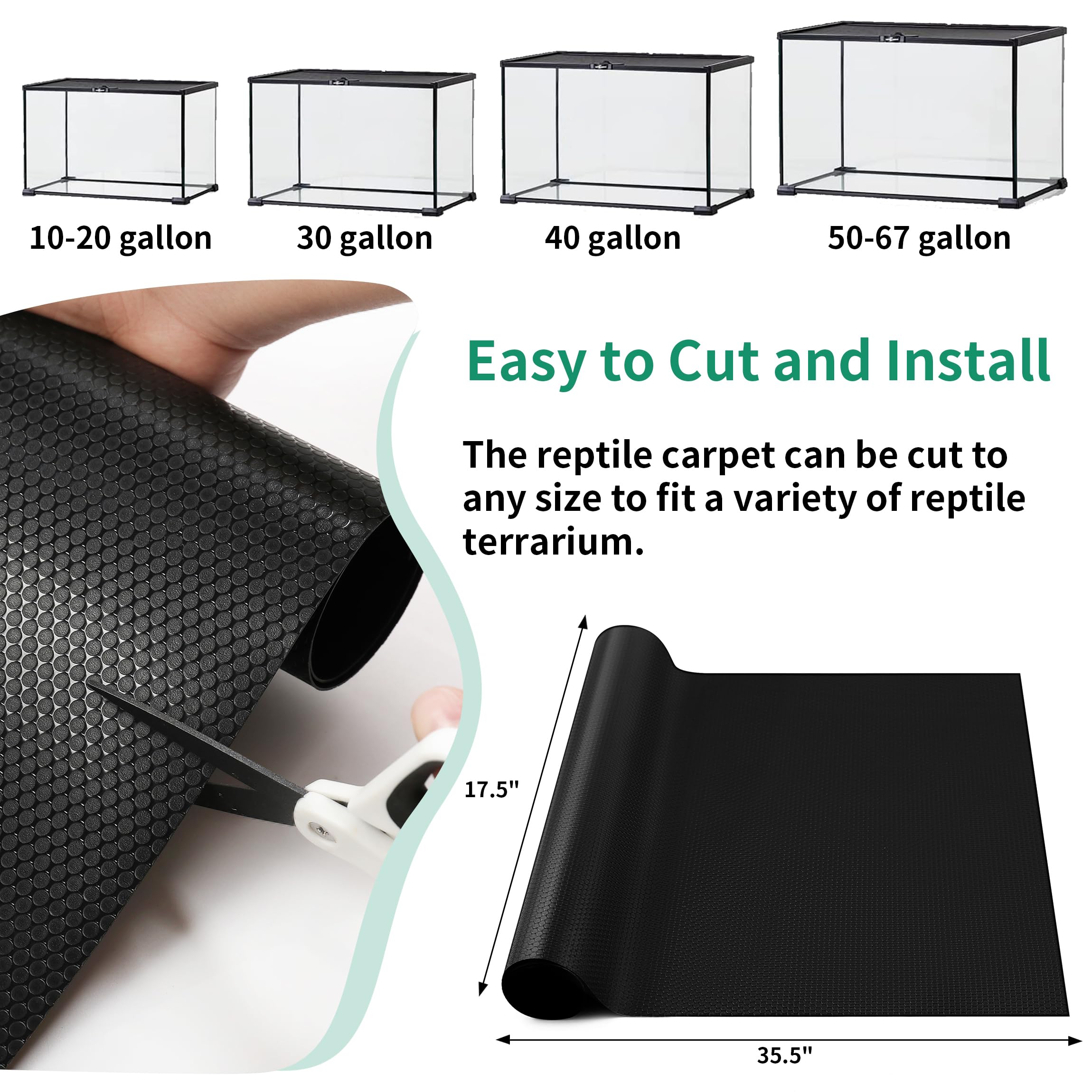 zunzingy tapis en usage avec lézard maintien chaleureux et propre