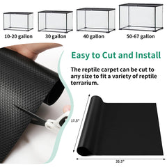 zunzingy tapis en usage avec lézard maintien chaleureux et propre
