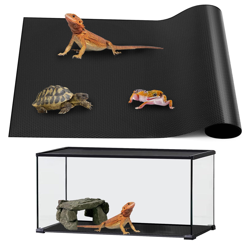 zunzingy tapis face visible posé dans terrarium sécurité antidérapante