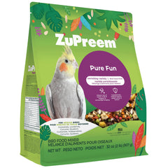 ZuPreem sac Pure Fun devant montrant emballage et marque, facile à stocker