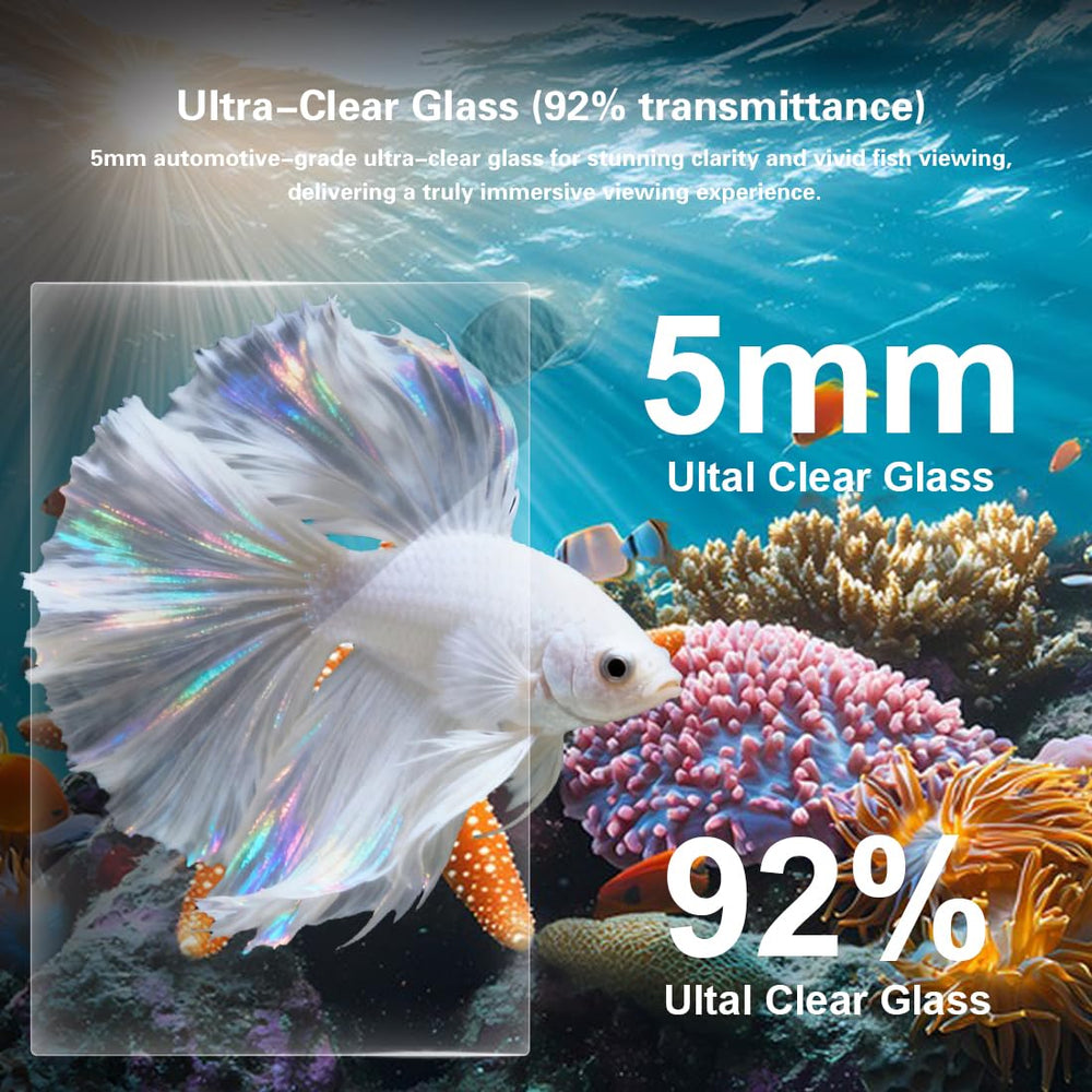ZXIE-Cloud aquarium installé sur bureau décoratif apportant nature
