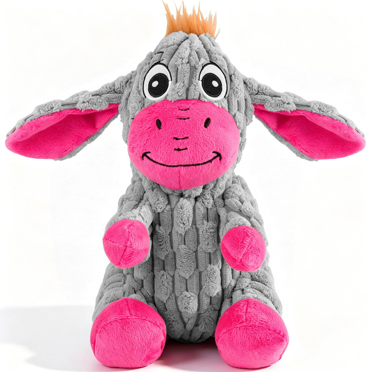 ZYBDP jouet peluche âne face avant montrant le design attractif