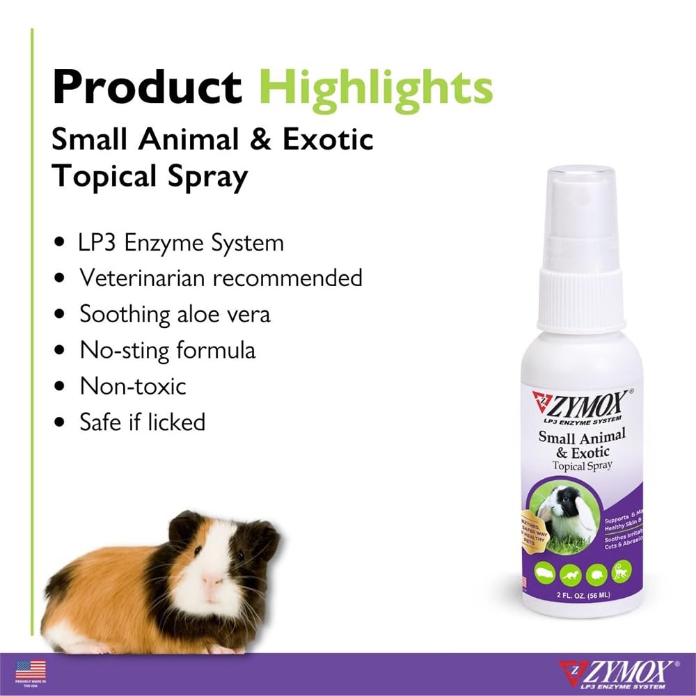 Zymox en application sur la fourrure d'un lapin pour apaiser la peau