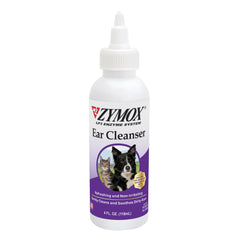 Zymox flacon avant montrant emballage et dosage, facilite l'application sûre