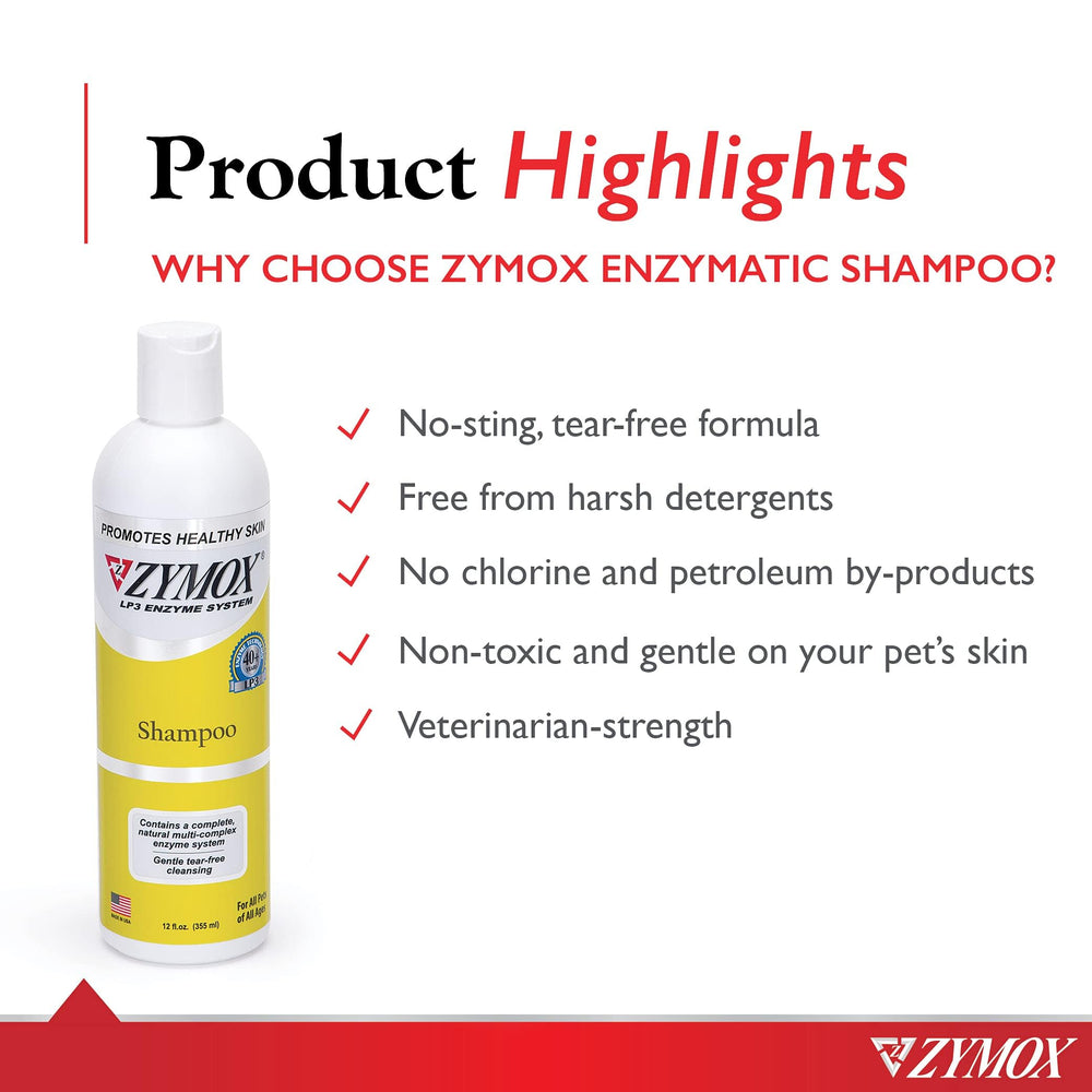 Zymox shampooing appliqué sur un chiot pour un nettoyage doux et sans irritation