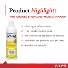 Zymox shampooing appliqué sur un chiot pour un nettoyage doux et sans irritation