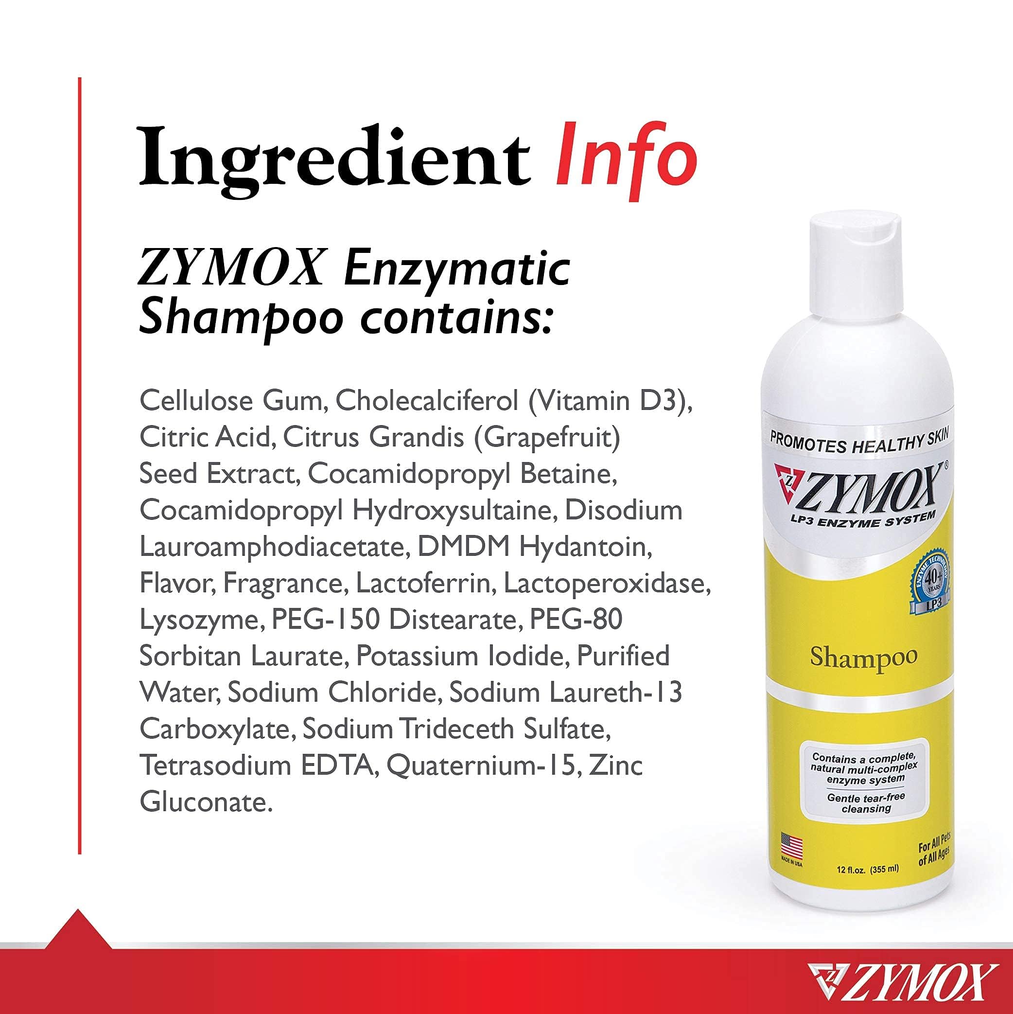 Zymox 12oz à côté d’un objet pour comparer la taille pratique pour la maison