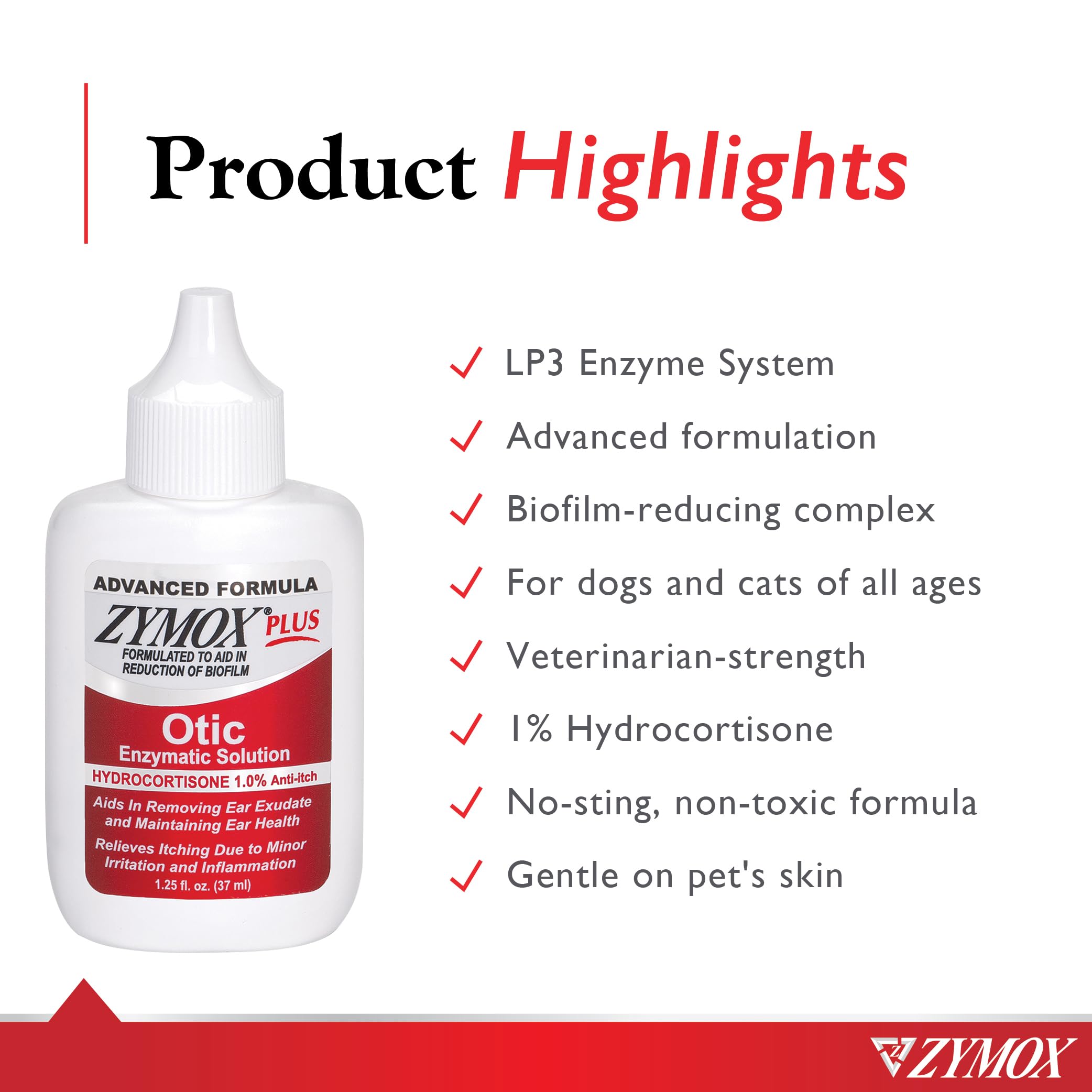 Gouttes Zymox vue de la texture garantissant application douce et nettoyage efficace