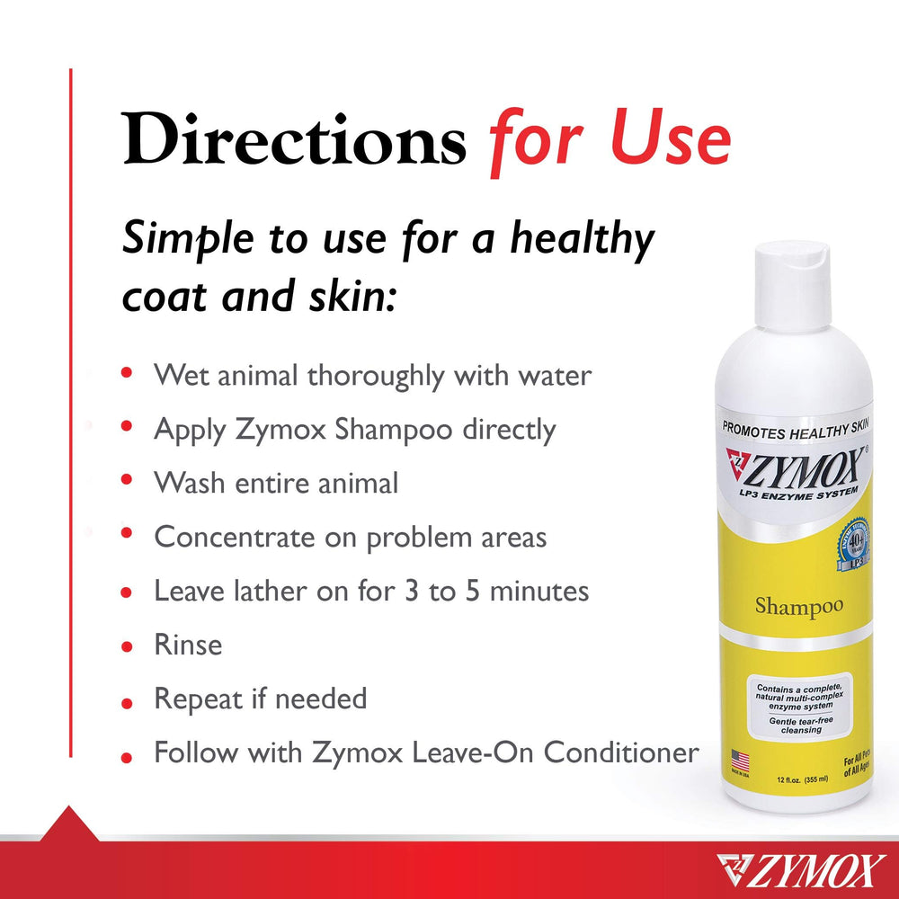 Zymox mains massant le pelage illustrant l’application et l’absence d’irritation