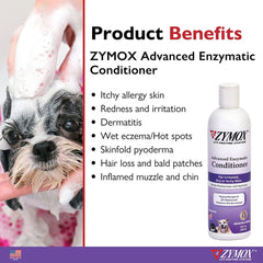 ZYMOX gros plan texture crème onctueuse, facilite le démêlage