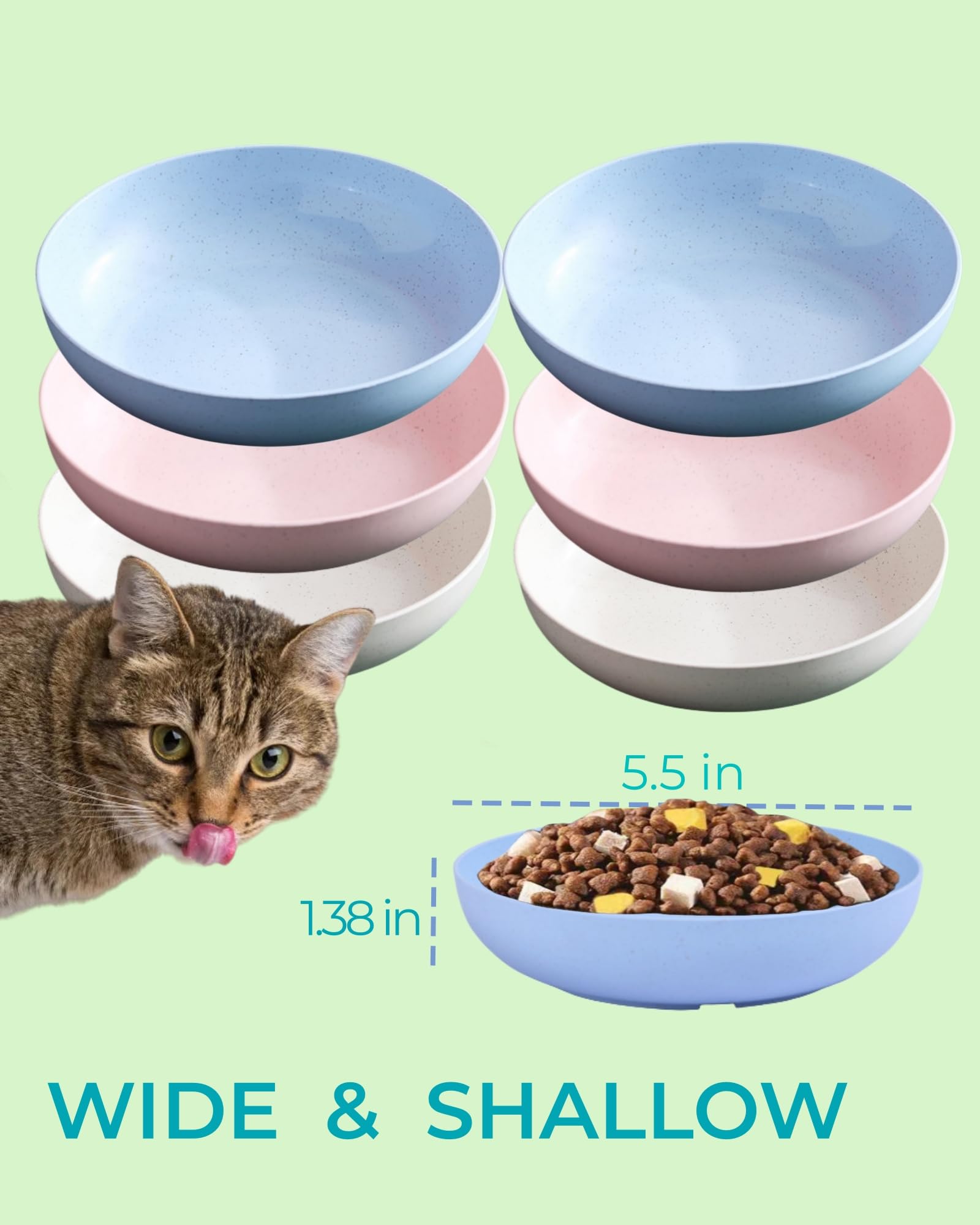 ZYUTONG bol chat en usage chat qui mange facilement sans toucher moustaches